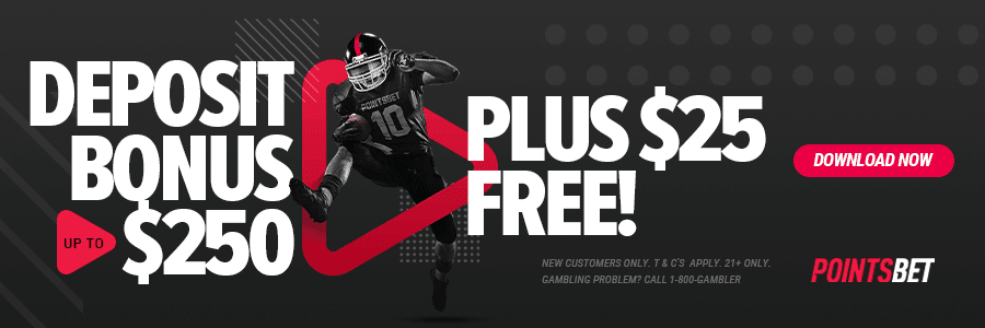 PointsBet - Deposit Bonus Up to $250