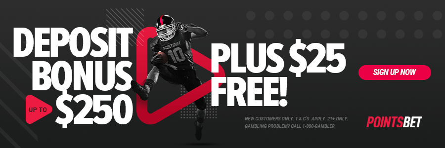 PointsBet - Deposit Bonus Up to $250